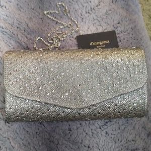 D'margeaux Sparkling Glamourous Champaigne Clutch Purse